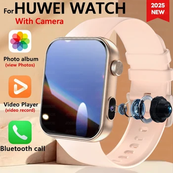 2026 New Smart Watch With Camera Heart Rate Sports Bracelet TWS Headset Local Music Bluetooth Talk Smartwatch Men Women 1