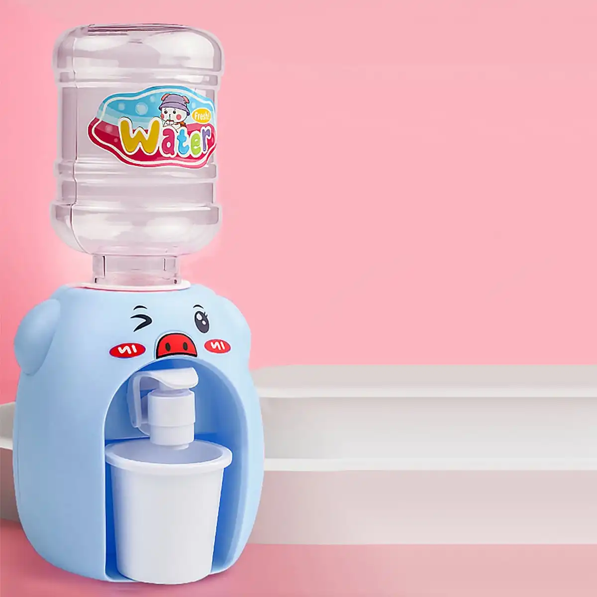 Water Dispenser Beverage Dispenser Mini Kitchen Simulation Toy Double Headed Water Dispenser Play House Toy