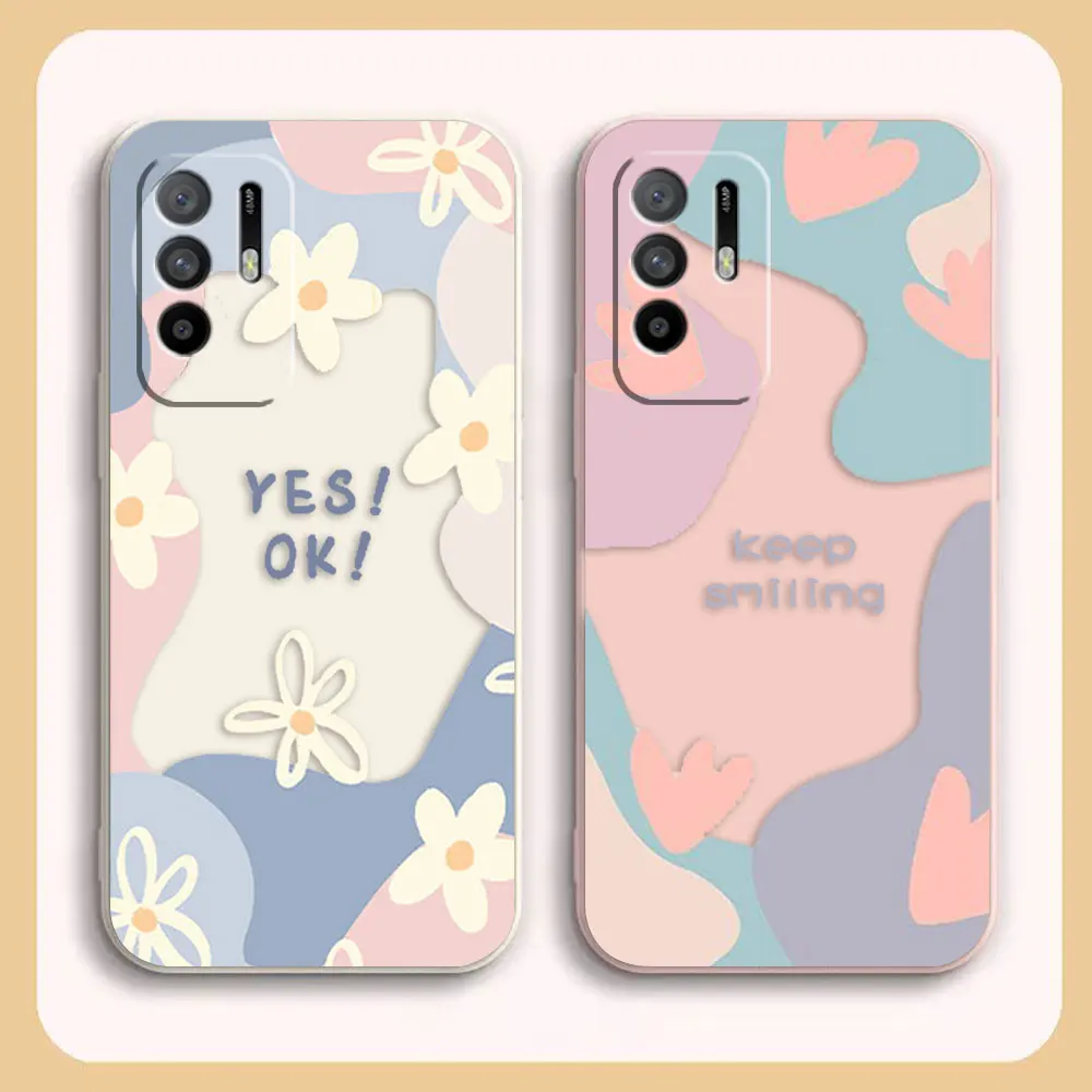 

Case For OPPO A52 A54 A55 A57 A59 A72 A73 A74 A91 A93 A92S A93S A94 A95 A96 A97 4G 5G Case Funda Cqoue Shell Capa Moranda Flower