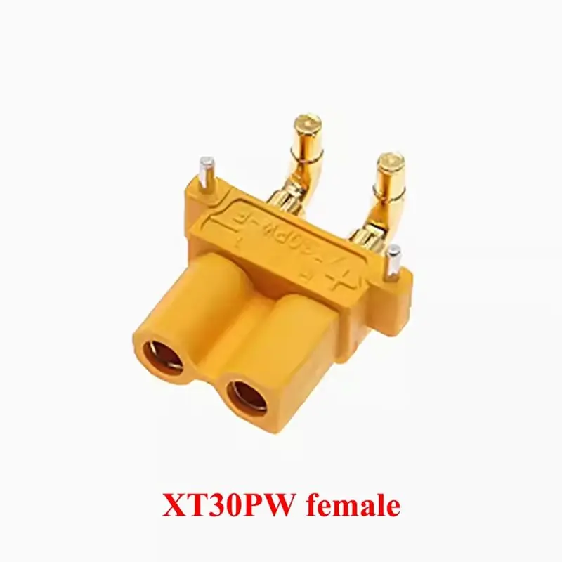 XT30PW ESC 모터 PCB 보드 10피스 세트 바나나 플러그 골든 여성용 남성용 XT30 업그레이드 RC 모드용 직각 플러그 커넥터