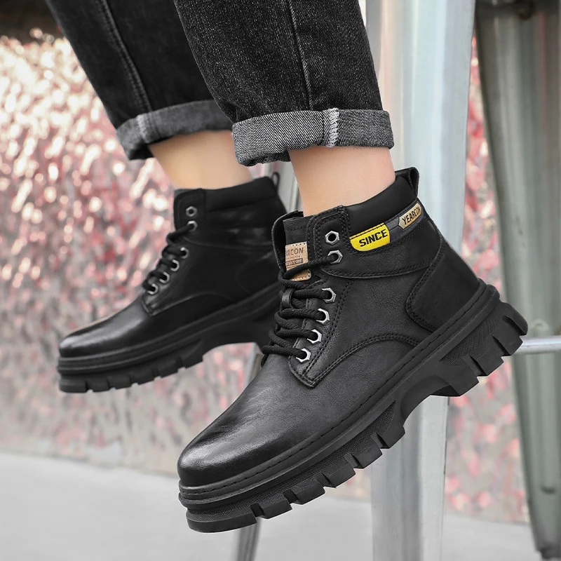 Men's High-Top Soft Sole Non-Slip Boots - Image 6