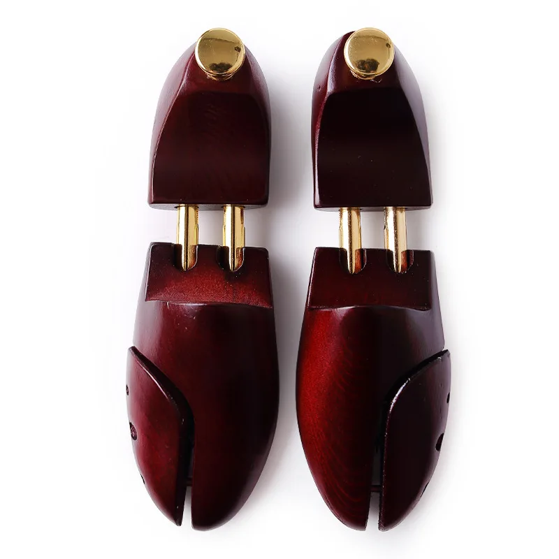 FamtiYard 2Pcs Stretcher Twin Tube Red Cedar Wood Adjustable Shoe Shaper Men's Shoe Tree Expander