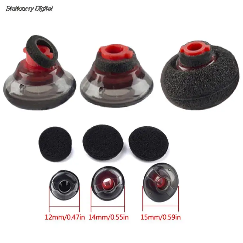 Zatyczki Do Uszu Miękkie Silikonowe Słuchawki Końcówki Wkładki Do Uszu Wkładki Douszne Akcesoria Do Czarna Pianka Plantronics Voyager 5200 Zatyczki Do