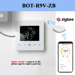 Smart WiFi Thermostat for Gas Boiler Heating with APP Remote Control (Zigbee Model)