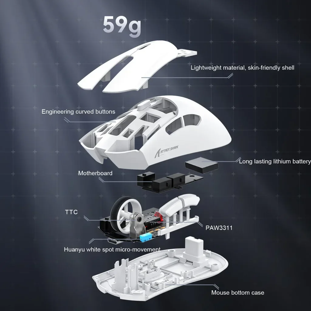 ماوس ألعاب لاسلكي فاخر 18K DPI