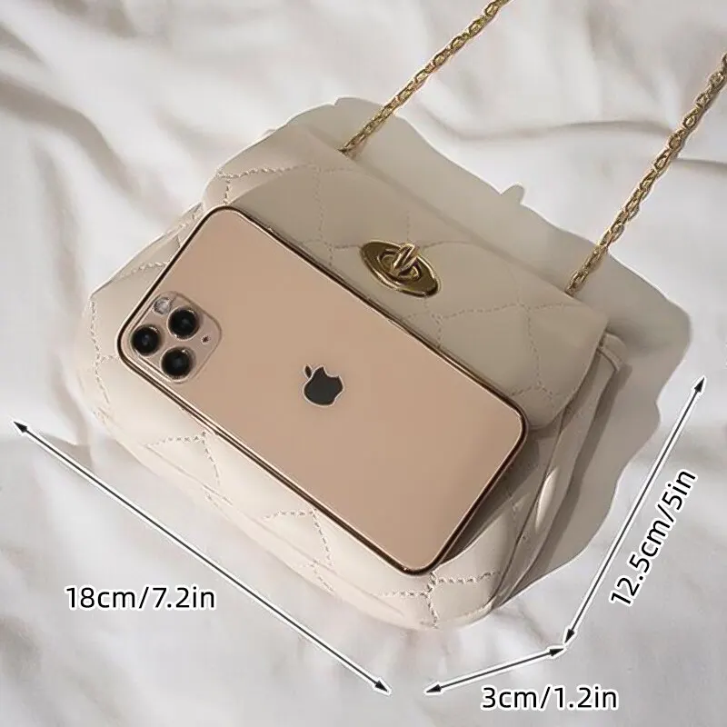 【Idang Club】 star chain bag 3色 New Fashion Diamond Plaid Chain Bag Chic Versatile Solid