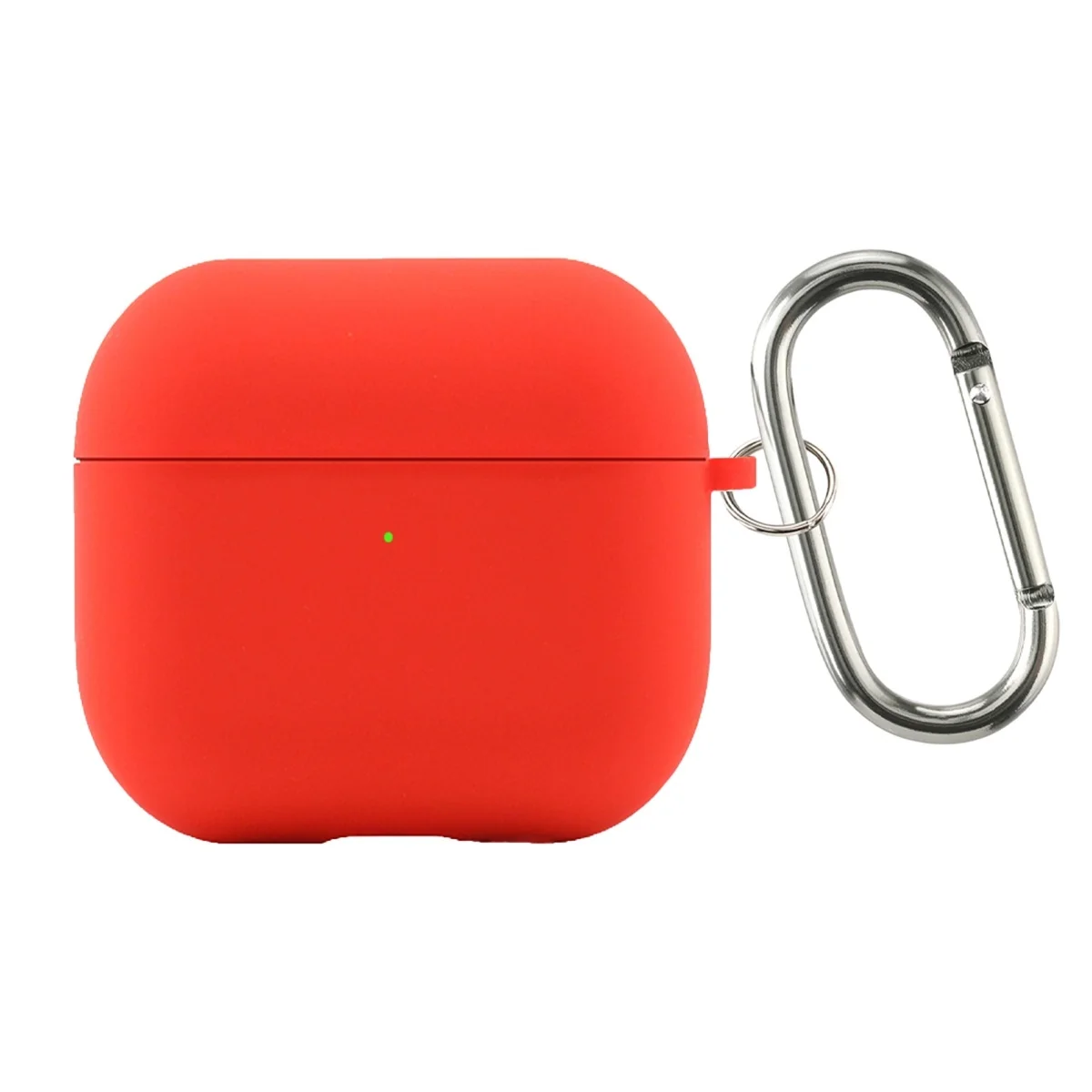 Flocking Silicone Bluetooth Headphone Case with Metal Buckle - Wireless Charging Compatible Cover