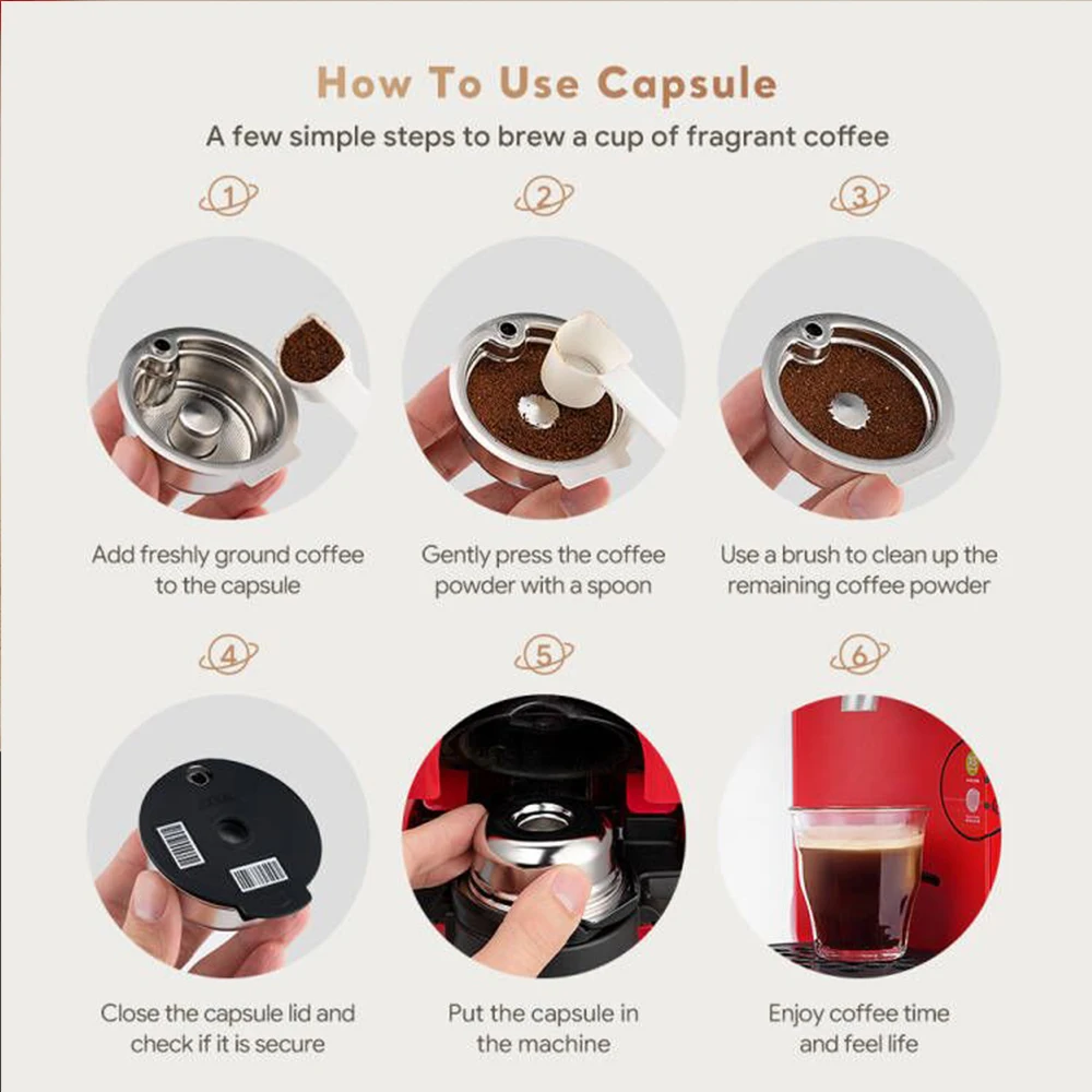 Капсула для кави кавомашини Bosch Tassimo, кавова капсула з нержавіючої ...