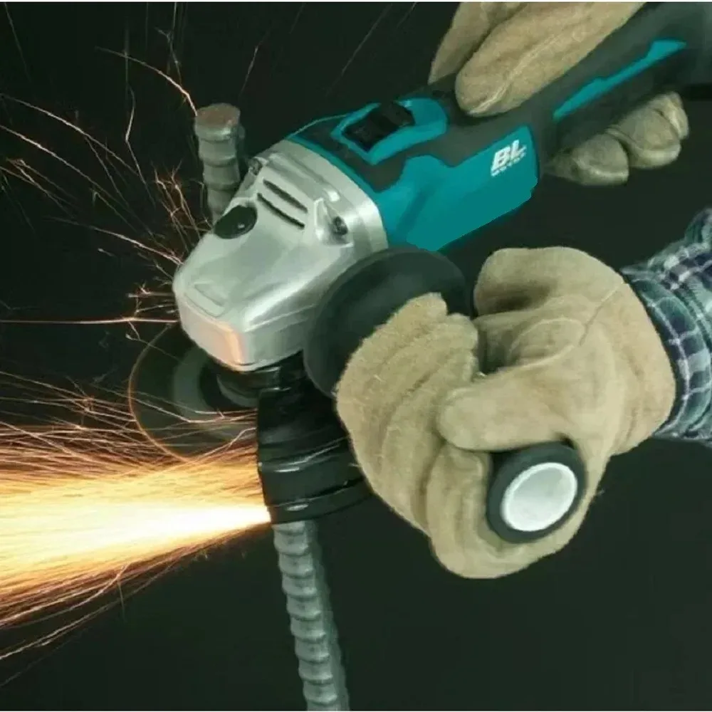 Makita Model 18V 125mm Brushless Lithium Electric Angle Grinder Rechargeable Cutting Machine High Power Polishing Machine