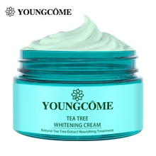 YOUNGCOME Tea Tree Whitening Cream Nourishing Acne Removes Blackheads Repair Damaged Skin Oil Control Moisturizing