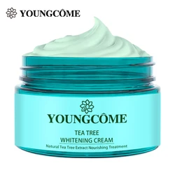 YOUNGCOME Tea Tree Whitening Cream Nourishing Acne Removes Blackheads Repair Damaged Skin Oil Control Moisturizing