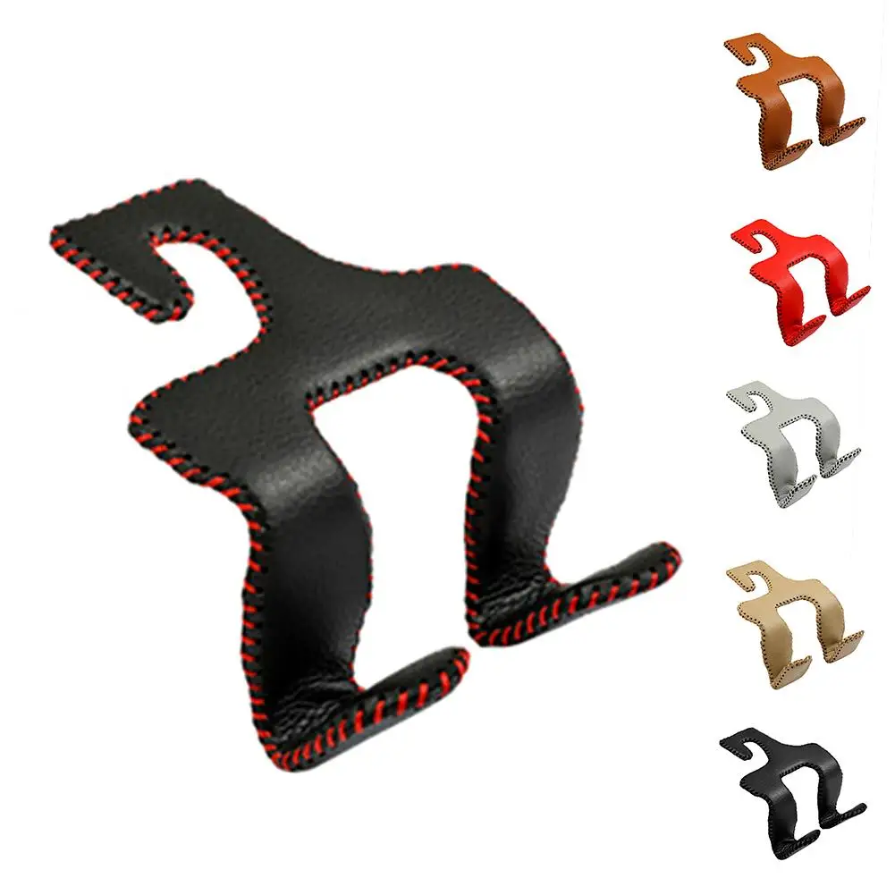 

Car Seat Headrest Hook Double Hooks Phone Holder Hanger Storage Organizer Universal For Handbag Purse Coat