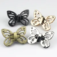 Metal Butterfly Bag Turn Lock Twist Lock Clasp for Leather Craft Women Bag Handbag Shoulder Bag Purse DIY Hardware Accessories 1
