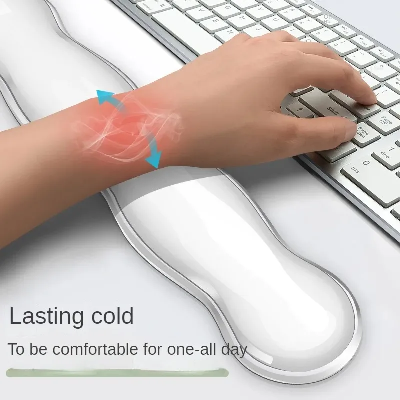 Mouse Pad Wrist Pad Ergonomic Mouse pad Wrist antislip silicone transparent Wrist brace Support Mat Memory Pad Computer Laptop keyboard Mat