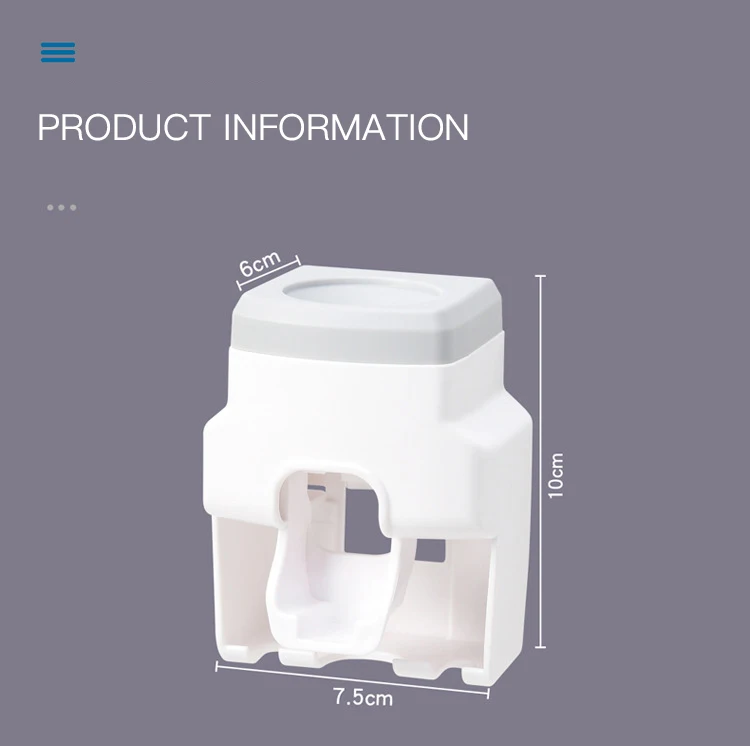 Автоматический диспенсер для зубной пасты ECOCO, настенное крепление, аксессуары для ванной комнаты, водонепроницаемый держатель для зубной пасты