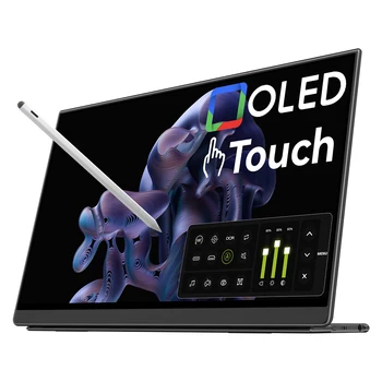 EHOMEWEI OLED 휴대용 모니터 Om 시리즈 13.3 인치 FHD 60HZ 100% DCI-P3 16:9, 스위치 노트북용