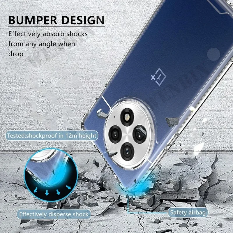 Transparent TPU Shockproof Protective Case Cover
