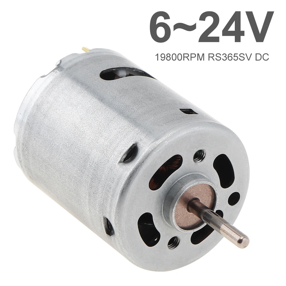

RS365SV DC6-24V 19800RPM DC Motor High Speed Micro Carbon Brush DC Motor for Electronic Locks Intelligent Vehicles Robots