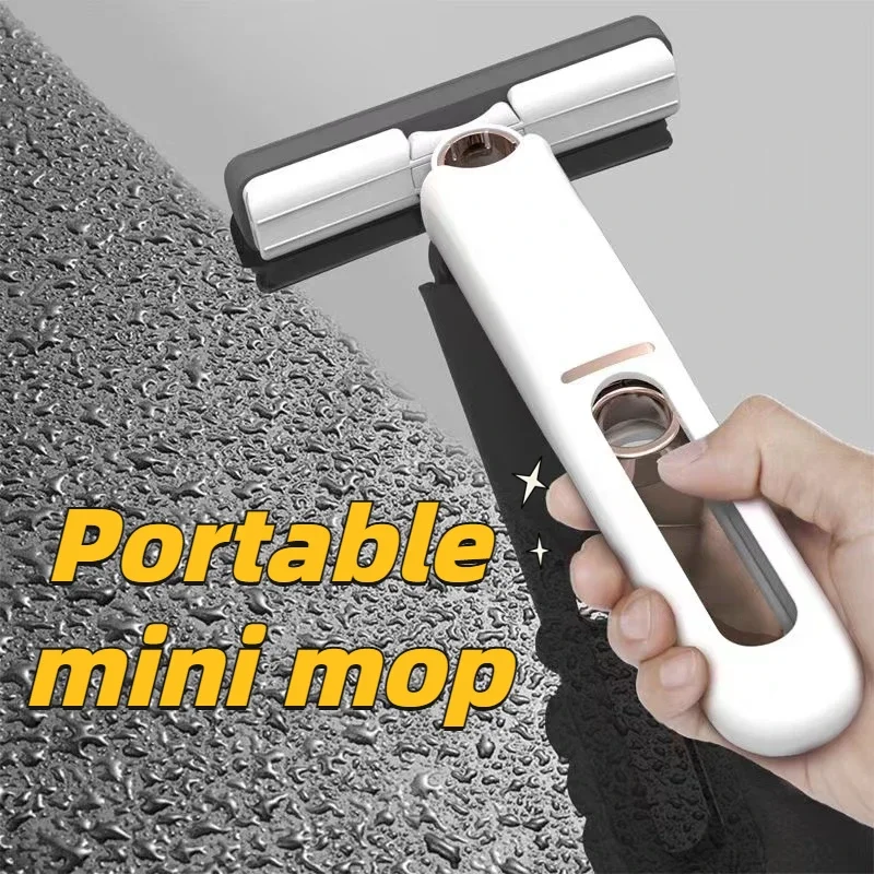 Přenosné mini mopem koupelna drtit utírat malý mopem domácnost líný hand-free savé houba mopem jednoduchý ploše úklid nástroje