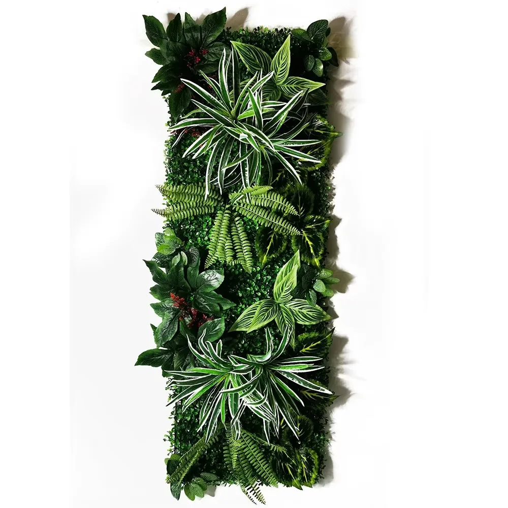 40 * 120 cm 3D-Kunstpflanze Gras Wandpaneel Box Holzzaun Kunstrasen Moos Geeignet für Außen- und Innengärten – Detail 8