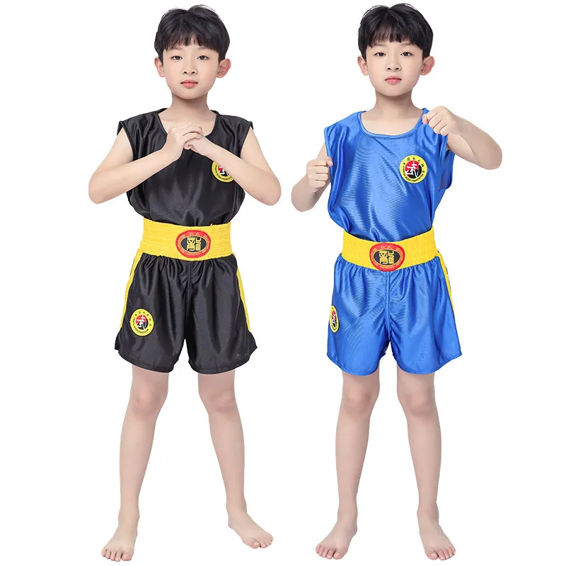 New Cool Men's and Women's Training Clothing Fighting Shorts Sanda Clothes Muay Thai Martial Arts Performance Sanda Clothes
