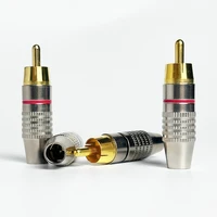 Solderless Gold RCA Plugs - Metal AV Connectors for Amplifier, Speaker, Audio Video - DIY Easy Install 6