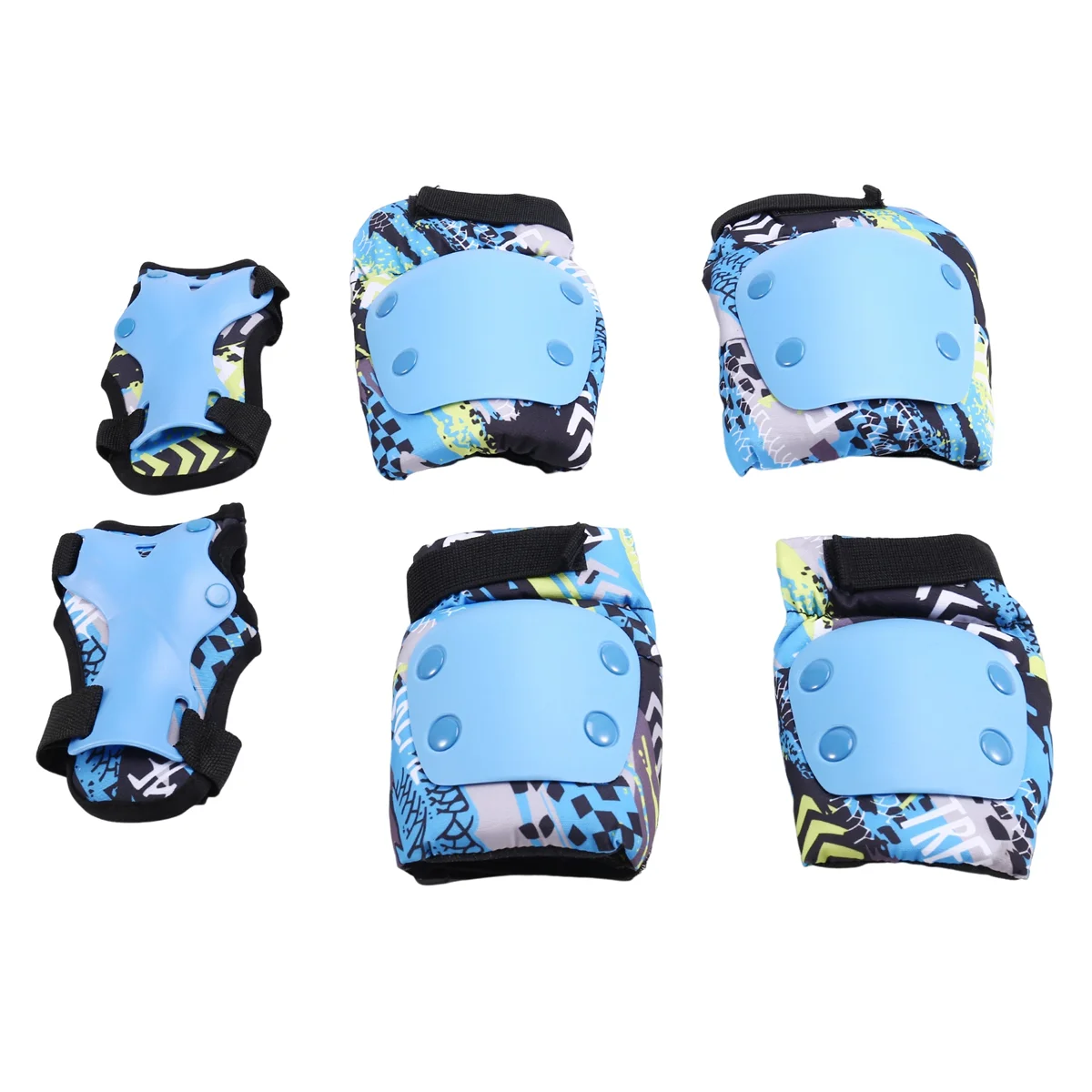 BAAU Roller Skating Protective Gear Set for Children, Full Equipment, Skateboard, Roller Skates, Balance Bike, Knee Pads A