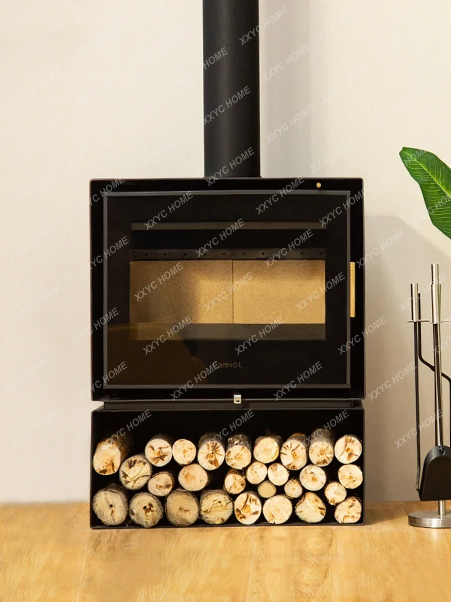 Real Fire Fireplace Wood Burning Household Living Room Modern Minimalist Fireplace Flame fire place  firepit chimenea decorativa