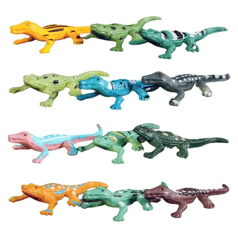

Realistic Crocodile Figurine 12pcs Simulated Crocodile Model Figure Toy Alligator Party Favors Desktop Decoration Play Set Toys