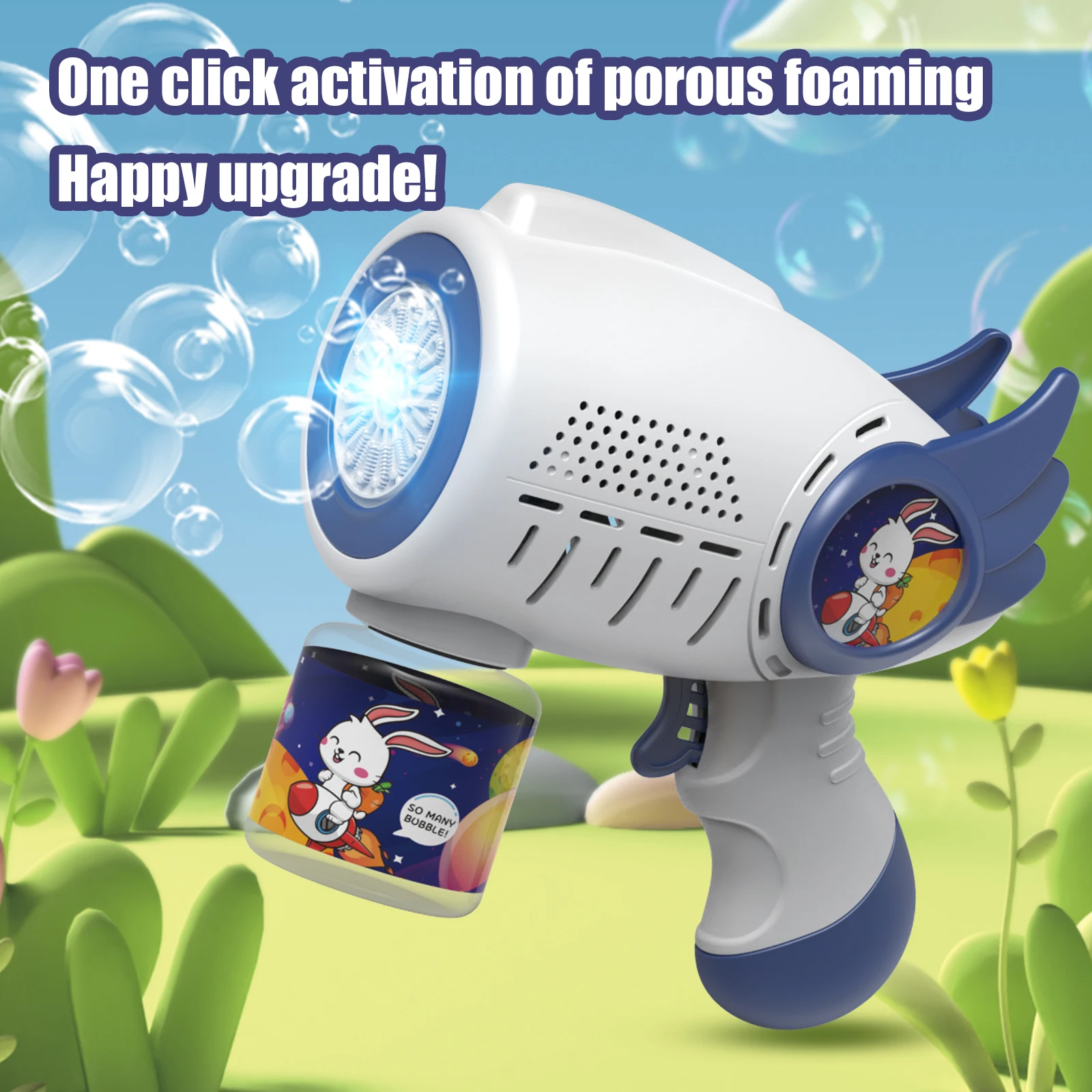 Cartoon Shape Fully Automatic Continuous Foaming Handheld Electric Bubble Gun (Battery And Bubble Liquid Not Included) 2