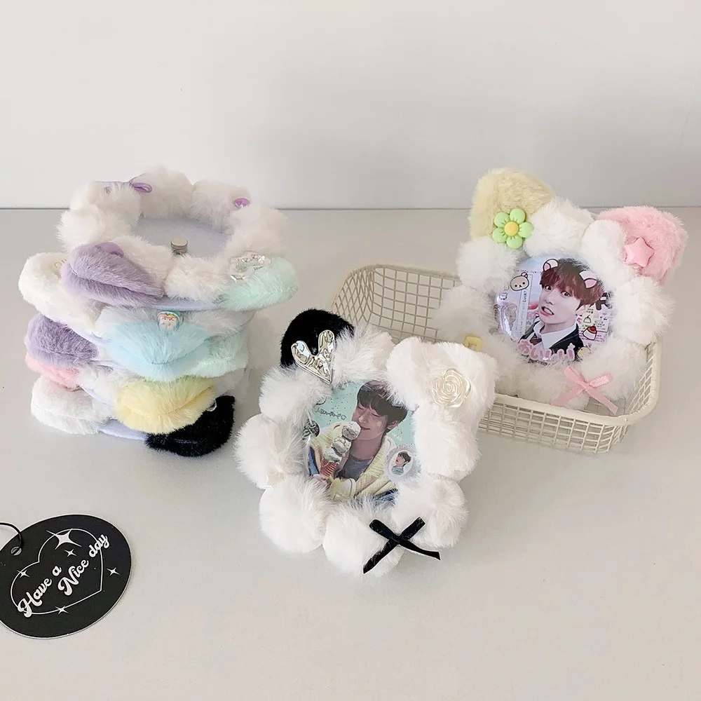 Cute Cat Ear Badge Holder Decorative Plush Badge Display Pendant Anime Ita Bag Ornament Cute School Student Backpack Decoration