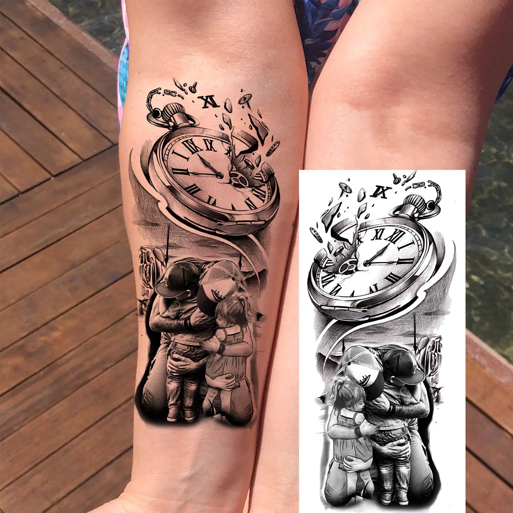 Relógio de Bolso Desenho Tattoo: A Escolha Perfeita para Quem Busca Estilo  Único e Significado Profundo, image size:1999x1999