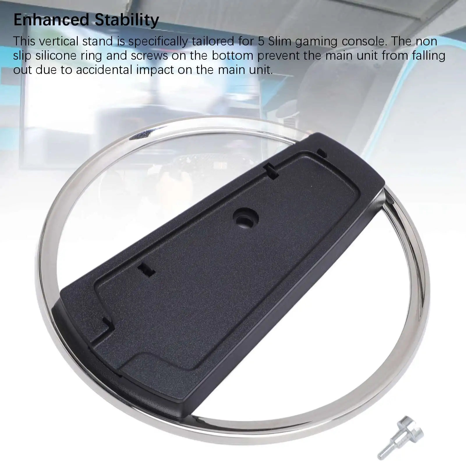 Vertical Console Stand Vertical Consoles Stand with RGB Lights Stable Support Space Saving Compact Vertical Console Cooling Base