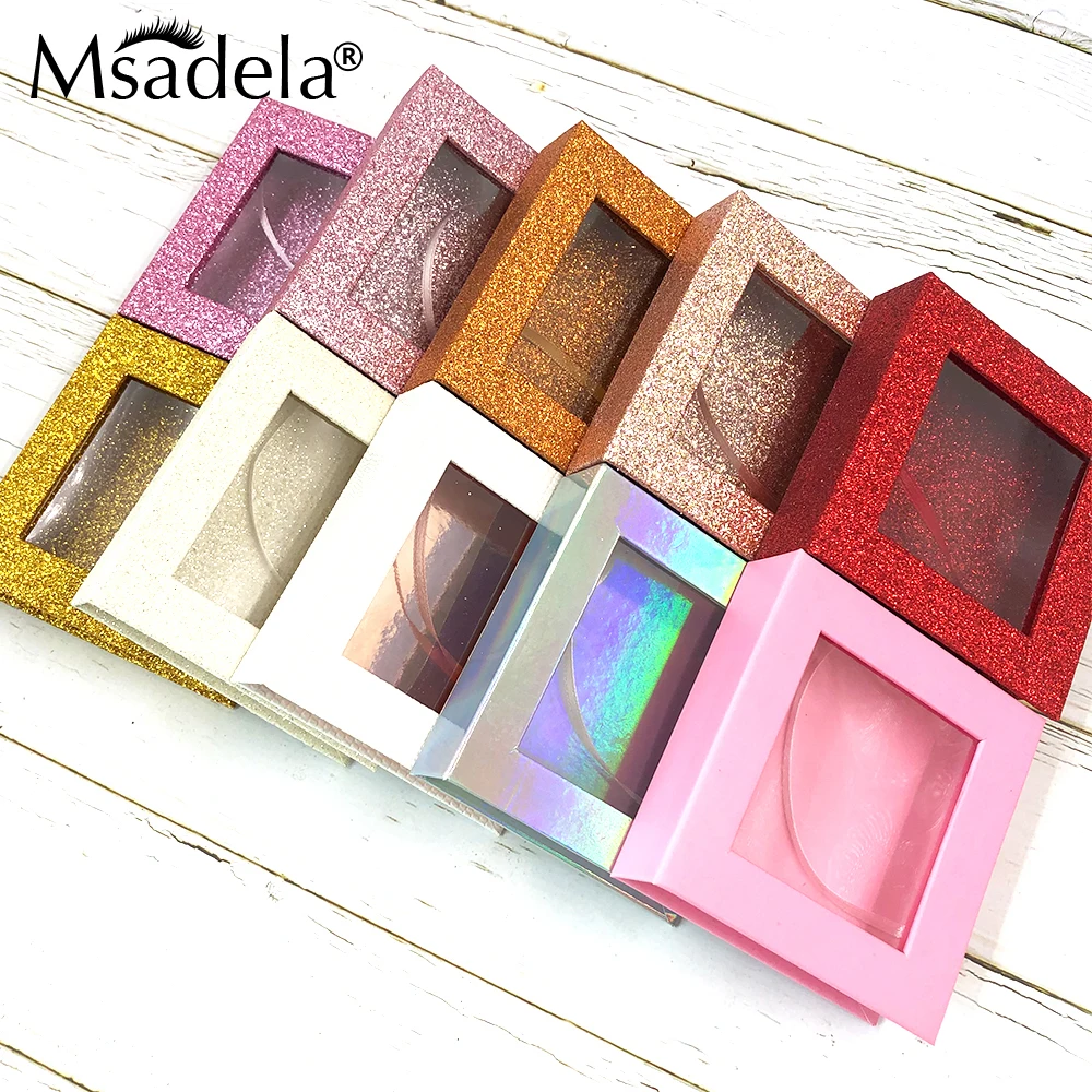 Handmade 25MM Mink Eyelashes Wholesale Bulk Fluffy 5D Mink Lashes Boxes Packaging Cases Supplies Makeup Tools 3D Fake Eyelashes 4