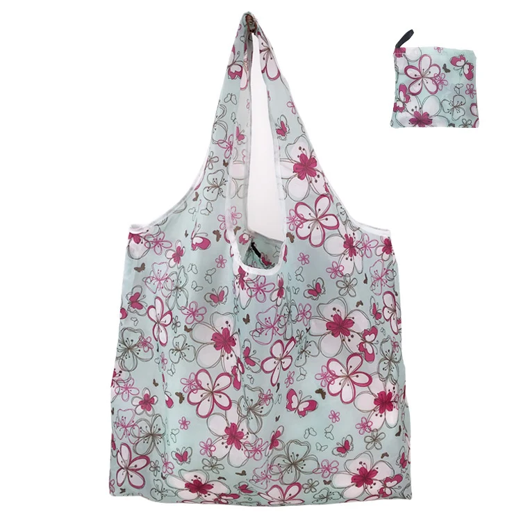 Floral Eco-Friendly Reusable Shopper Tote Bag