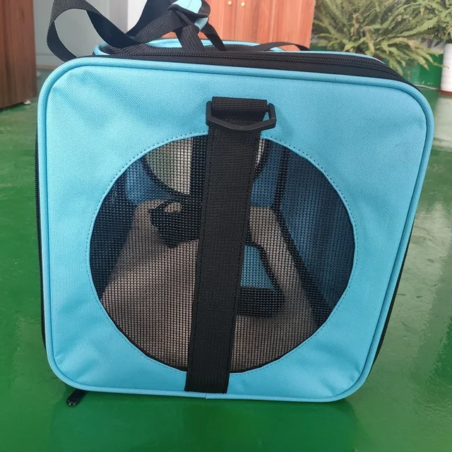 Dog Carrier Bag Soft Side Breathable Backpack Cat Pet Carriers Shoulder Bag Airline Approved Transport For Small Dogs Cats 4
