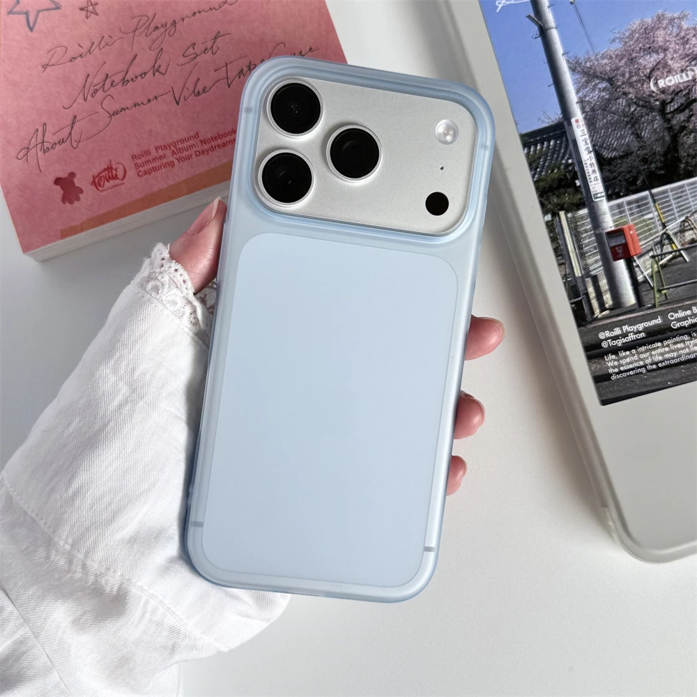 Sleek Matte Translucent Frosted Hard Phone Case - Ultra Thin Solid Color Slim Cover