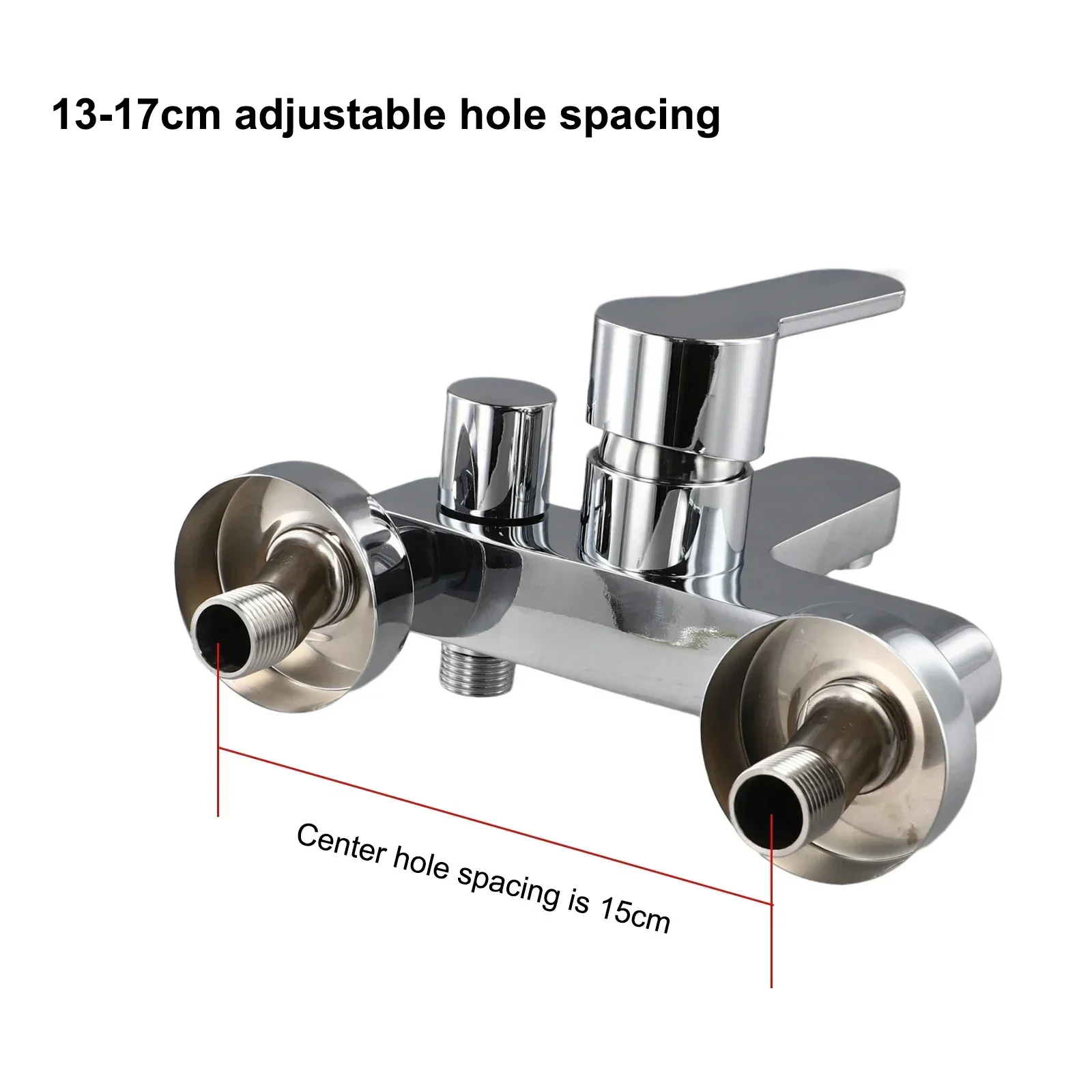Bathroom Triple Shower Faucet Hot And Cold Water Bath Mixer Bathtub Tap Brass Bathroom Fixture 1pc Bathtub Faucet