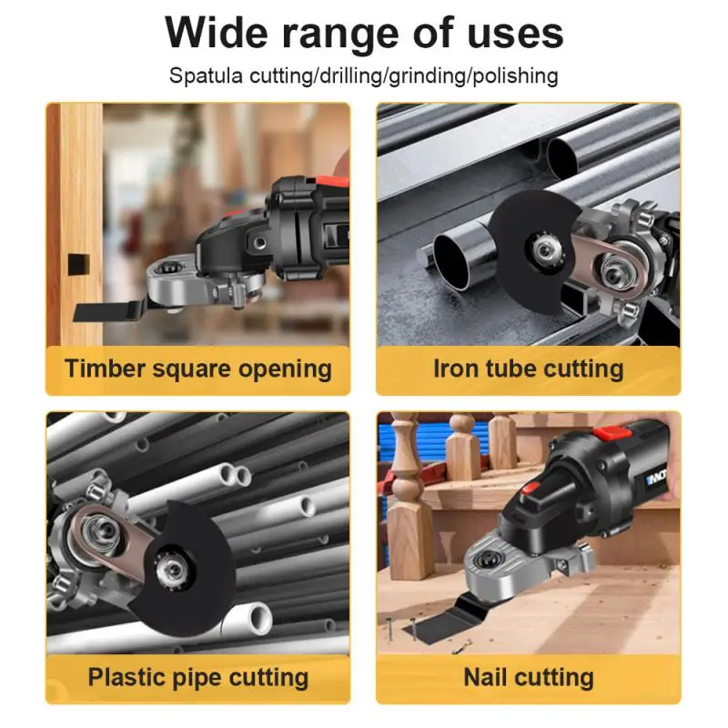 Multifunctional Electric Renovator Power Tools Angle Grinder M10 Modified Accessories Battery Renovator Multi Cutter Tools 4