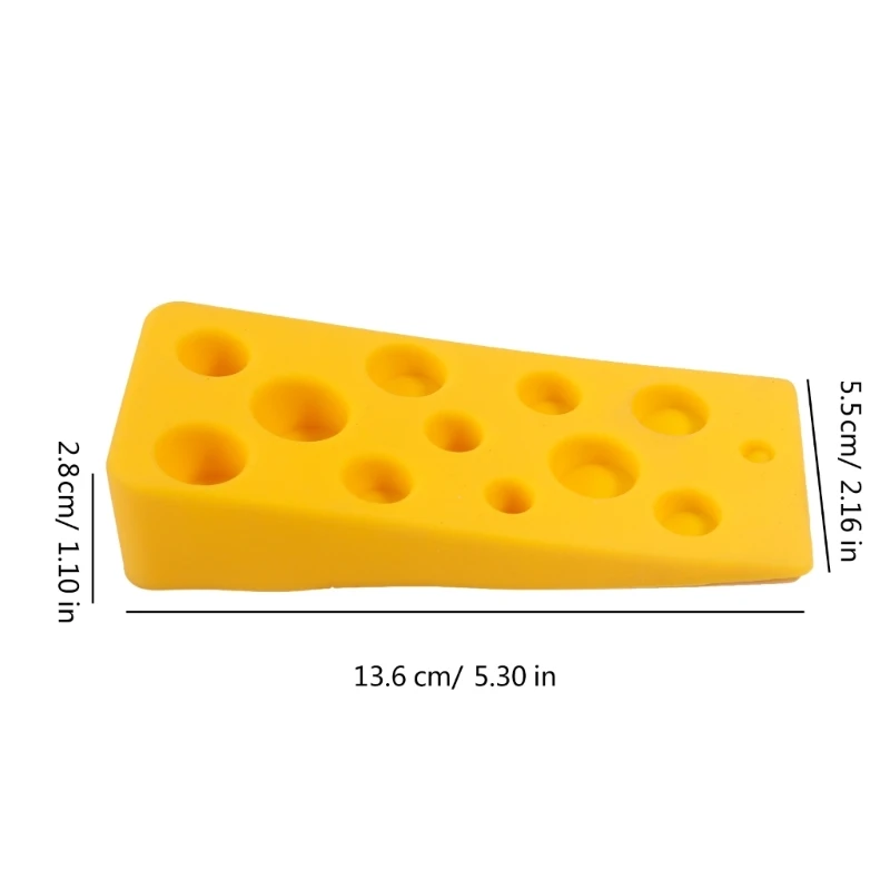 3 Pack Cheese Door Stops Door Stop Silicone Stops Heavy Duty R9UF