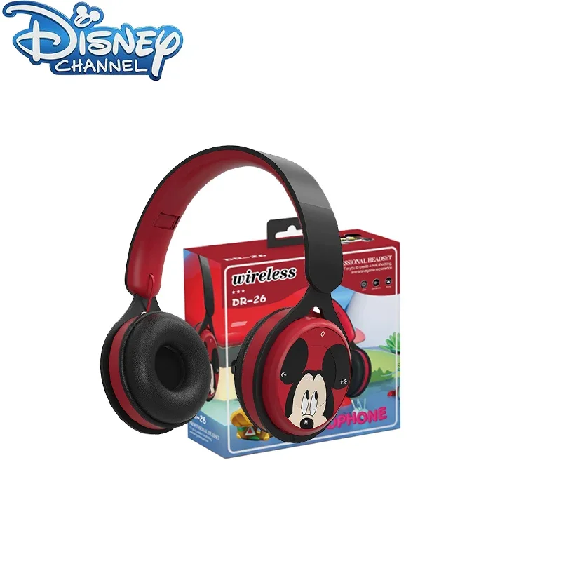 Disney Marvel DR-24 Steel Mickey Wireless Earphones Blutooth Surround Stereo Foldable Earphones Laptop with Microphone