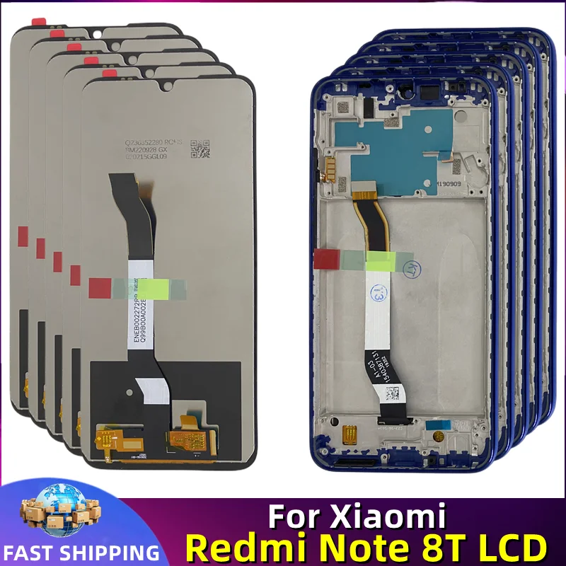 Display Lcd Touch Screen Gruppo Digitalizzatore Parti Di Ricambio Con Telaio Originale Xiaomi Redmi Note 8T, Prezzo All'Ingrosso