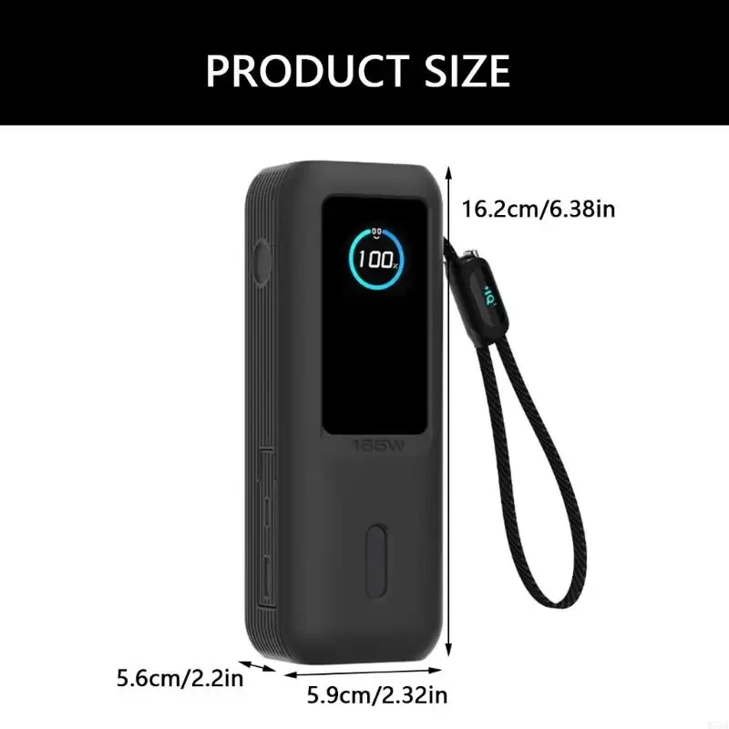 Silicone Case for Anker 165W Portable Protective Case Travel Carrying Storage Bag