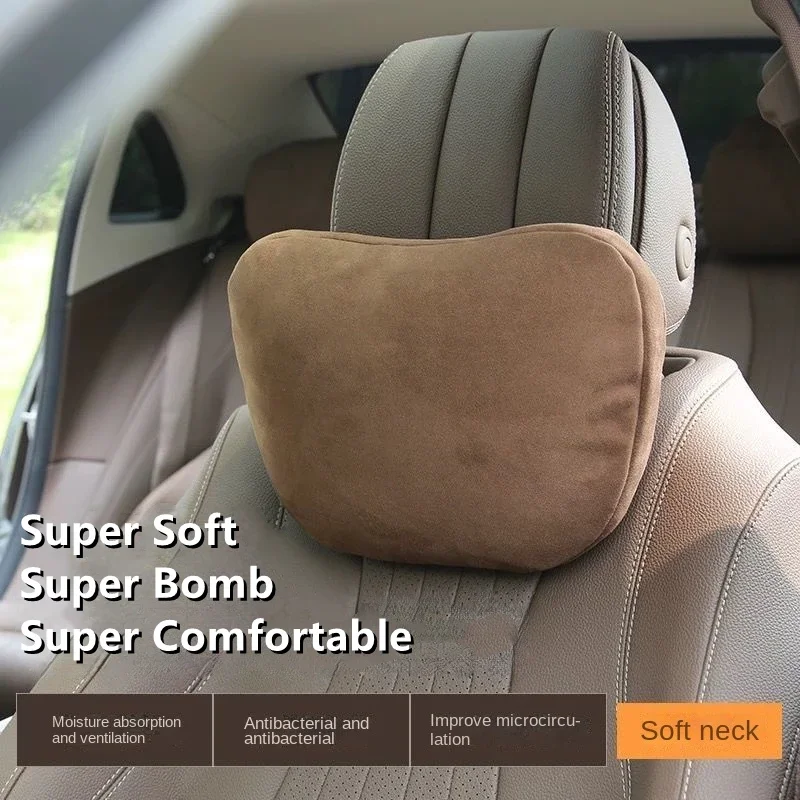 Car Headrest Neck Support Seat lumbar support For Maybach Design S Class Soft Universal Adjustable Car Neck Pillow Waist pillow