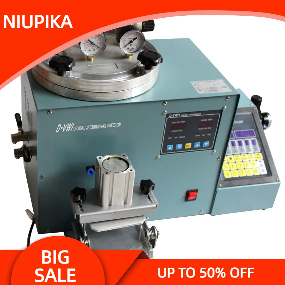 

Jewelry Precision Digital Display Vacuum Wax Injection Machine Jewelry Making Equipment AAC Automatic Wax Injector 220V