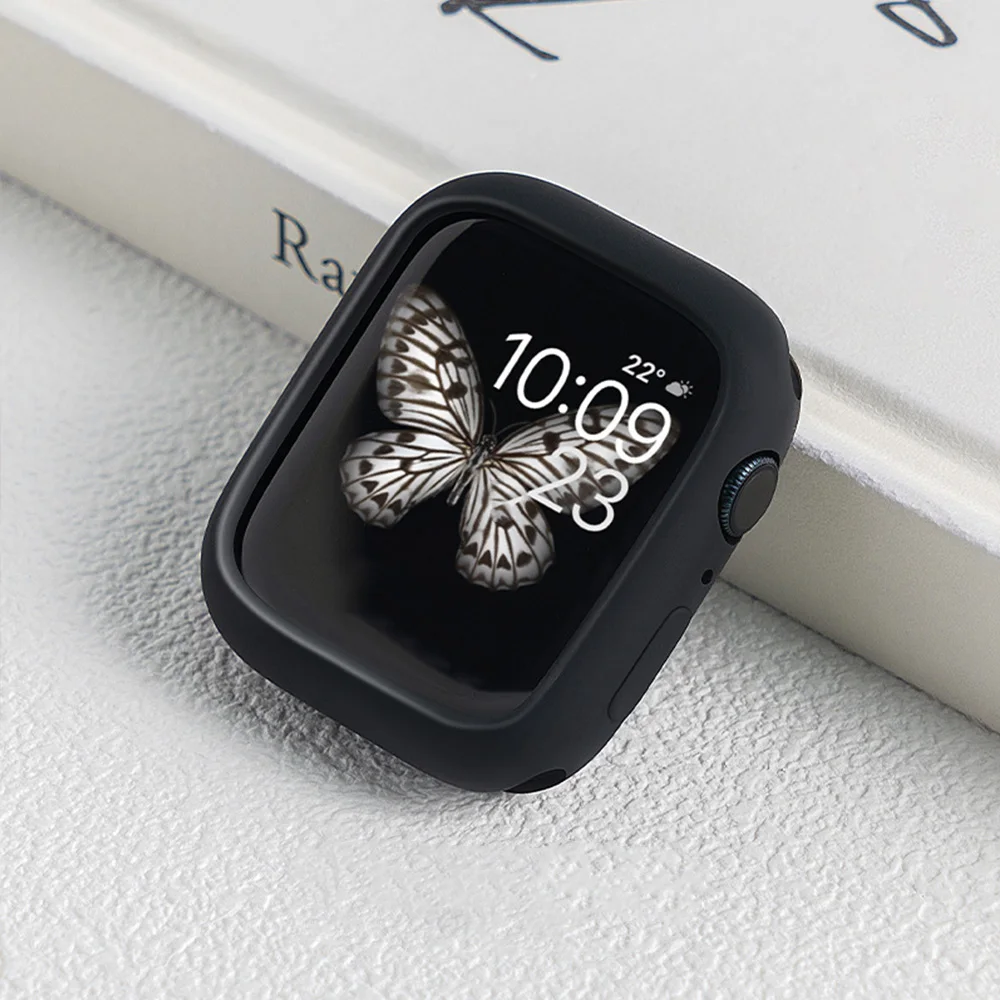 Silicone Protective Bumper Case for Apple Watch Accessories