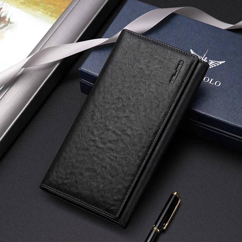 Wallet Men's long zipper Money clip Large capacity Clutch bag Fashion multi-card pocket coin Wallet Men's Father's Day birthday 3