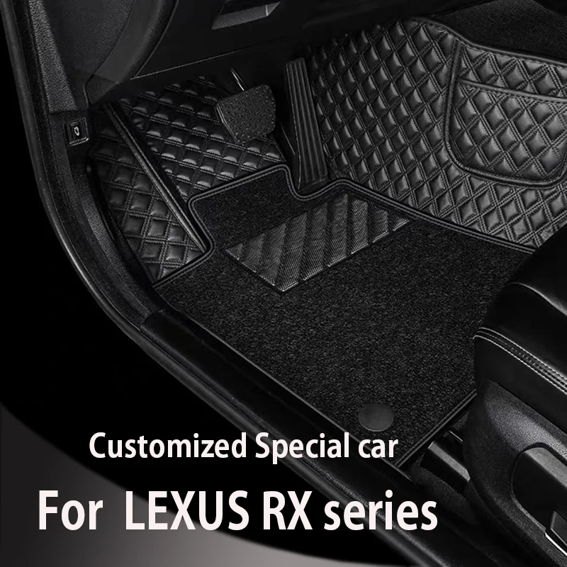 

Custom Car floor mats for LEXUS RX series 300 450h（5 seats）2016 2017 2018 2019 2020 auto foot Pads automobile carpet cover
