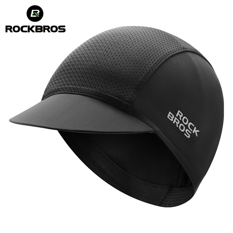 ROCKBROS Cycling Caps Summer Ultra-Light Mesh Breathable Classic Team Bike Caps Sun Protection Ice Silk Cool Hats