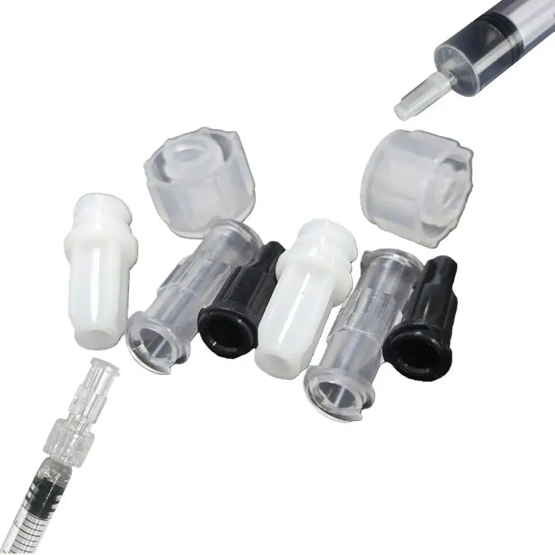 10Pcs Transparent Plastic Syringe Connector Leak Proof Double Helix Medical Sterile Luer Lock Adapter DIY Accessories